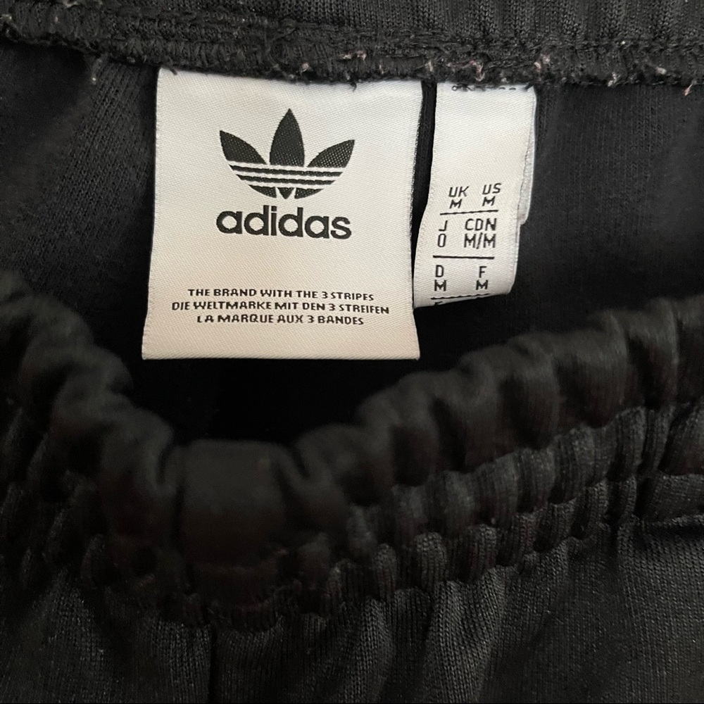 adidas Black Track Pants with White 3-Stripes - Picture 5 of 5